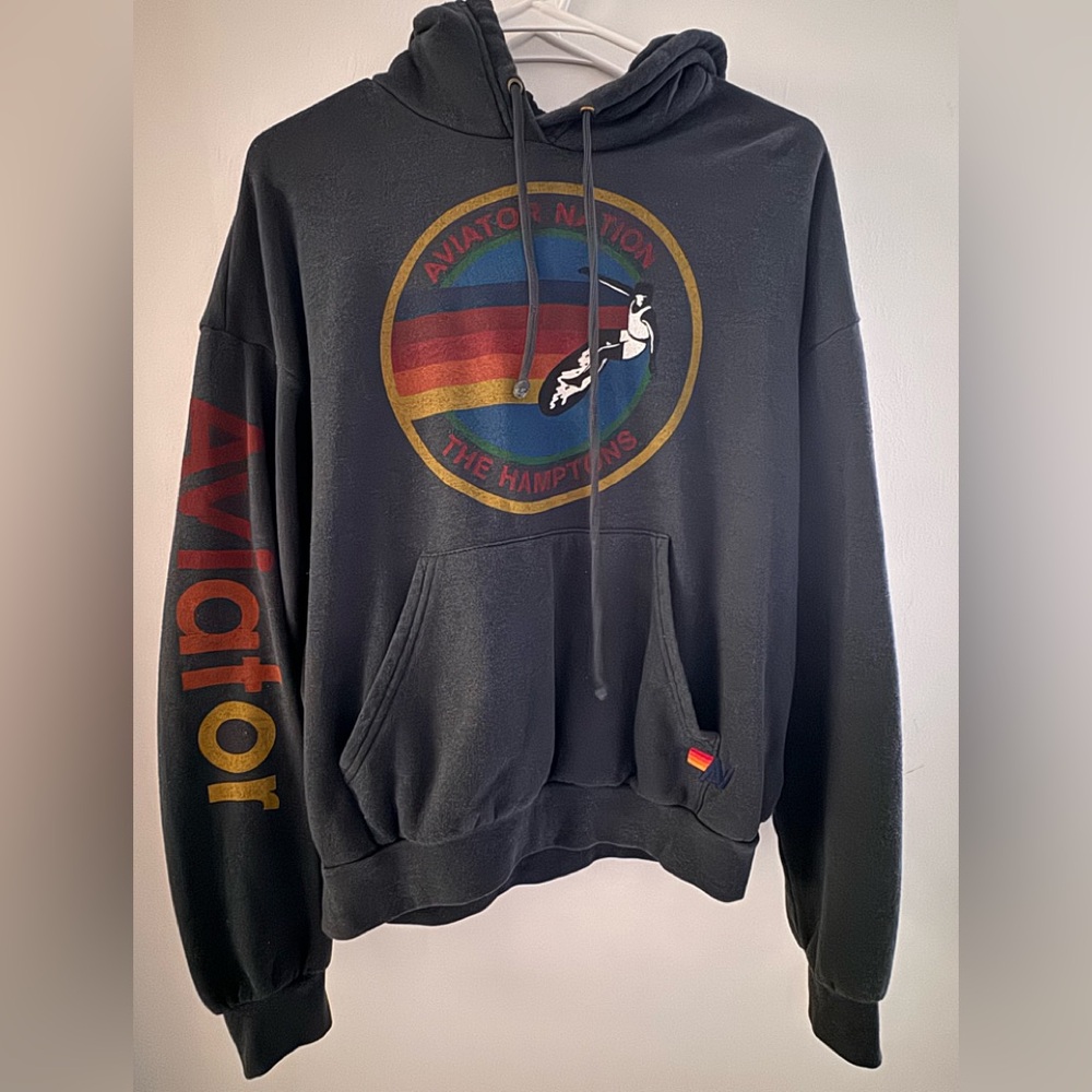 Charcoal Aviator Nation Hoodie Size XS
